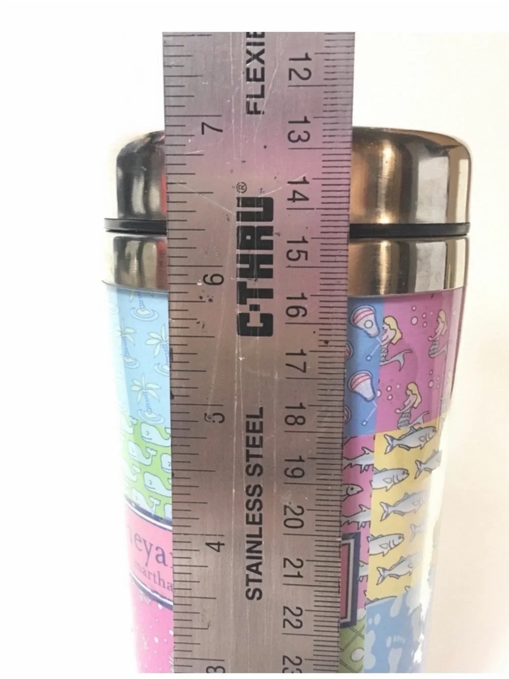 Vineyard Vines Travel Tumbler Stainless Like New! Martha’s Vineyard Collection